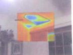 Thermal image showing hidden moisture